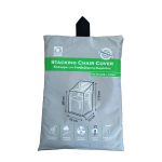 Home&Camp Υφασμάτινο Κάλυμμα Καρέκλας Γκρι 70x70x(80-110)cm
