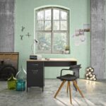 Γραφείο Manchester με 1 ντουλάπι και 1 συρτάρι 120x55εκ. Helvezia Oak/Black