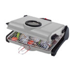 Primo AB661 Ψηστιέρα Παραδοσιακή 1200W 2πλή σχάρα 34X25εκ. Silver